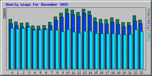 Hourly usage for December 2022